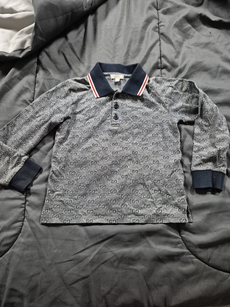 Gucci Kids Long Sleeve Shirt for Toddlers