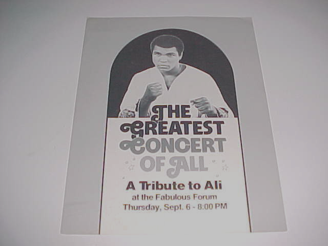 Muhammad Ali The Greatest Concert All Tribute Jerry H. Buss Program 1979 Vintage