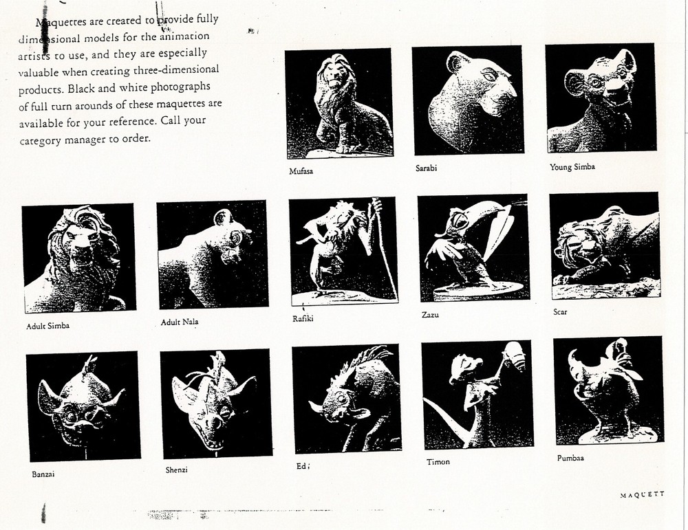 The LION KING Disney Production Model Copy used in 1998 Simba's Pride 001