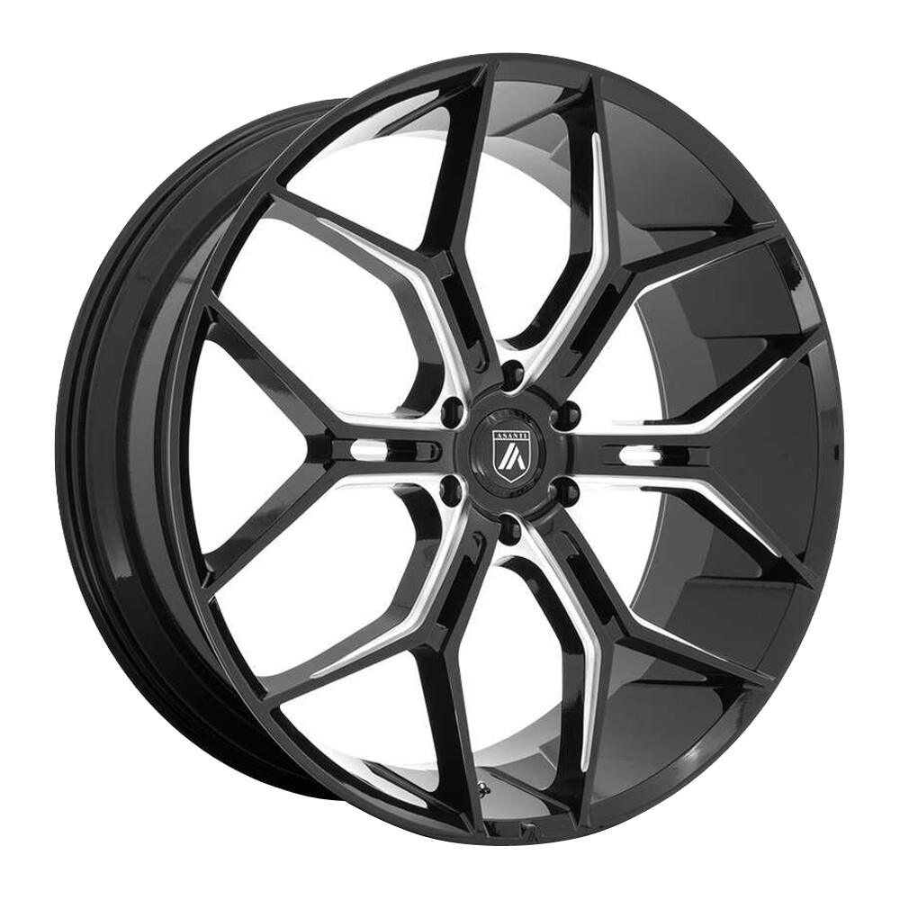 ASANTI ABL-38 Monarch Truck 24X10 6X135 Offset 35 Gloss Black Milled (Qty of 1)-image