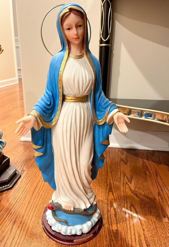 mother child mary statue vintage
