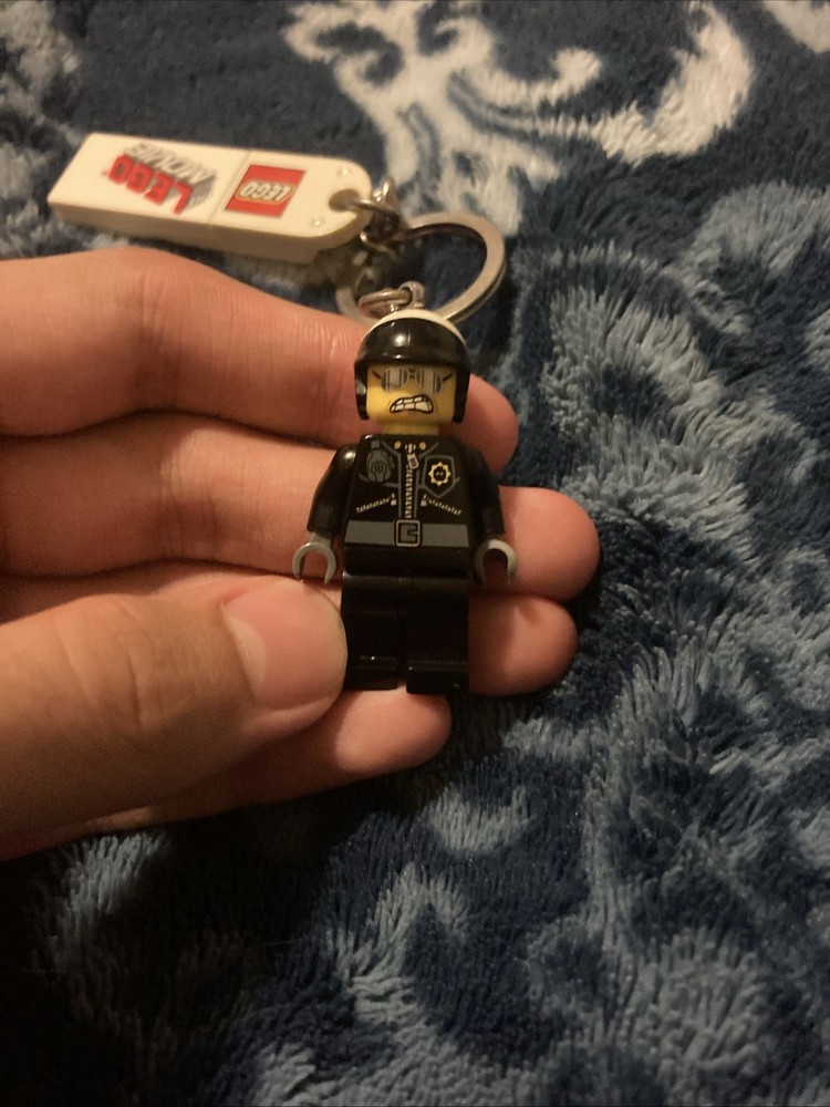 Lego Movie Keychains - Emmet Wyldstyle Bad Cop Brick Tags