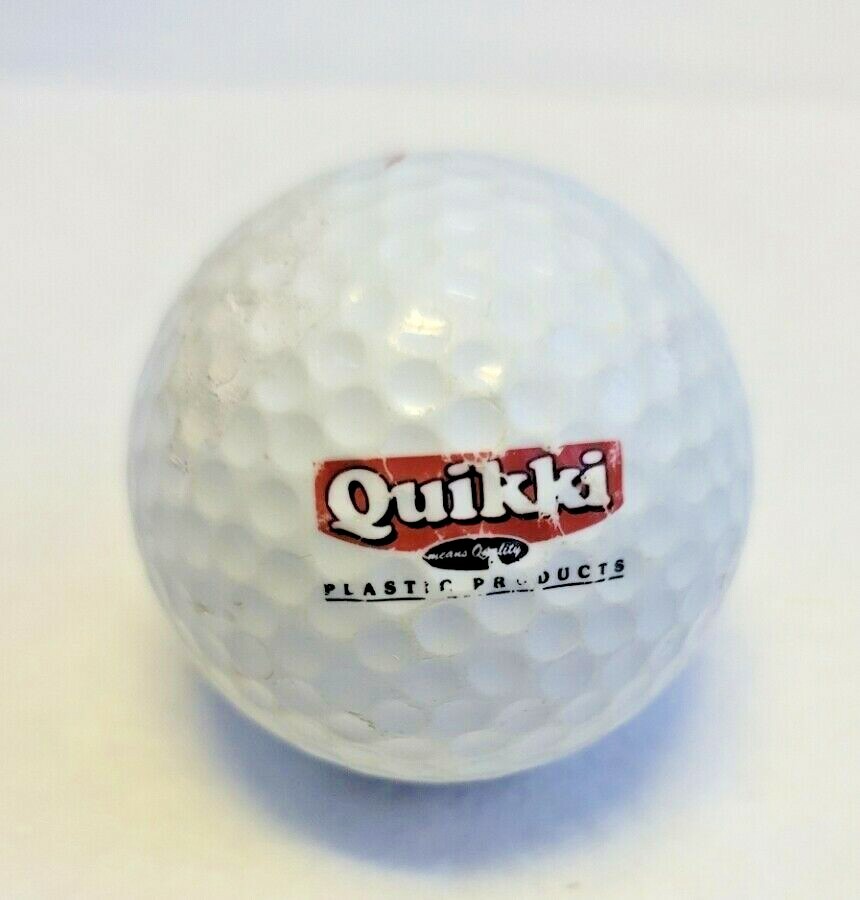 Quikki Plastic Products Logo Golf Ball (Top Flite Hot XL) ~ AAA-image