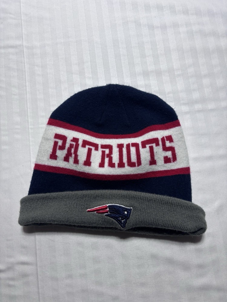 New England Patriots NFL Knit Beanie Cap for Youth by Team Apparel