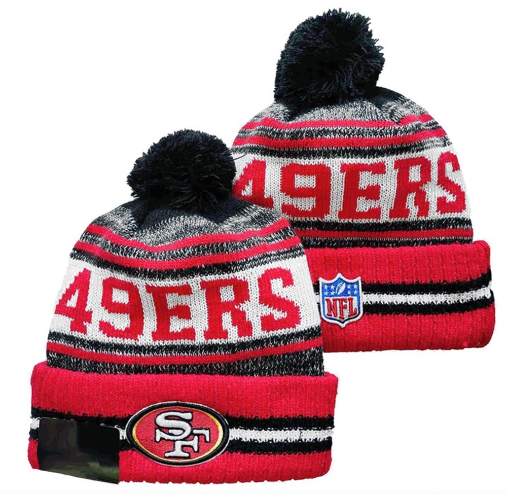 San Francisco 49ers Hat Knit Cuffed Thermal Fleece Lined Knit Beanie Cap