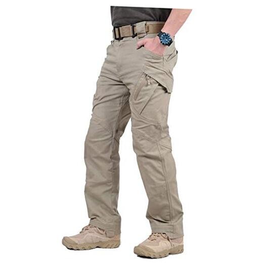 Men's Lightweight Tactical Hiking Pants 32W x 30L Khaki Cotton Outdoor Gear