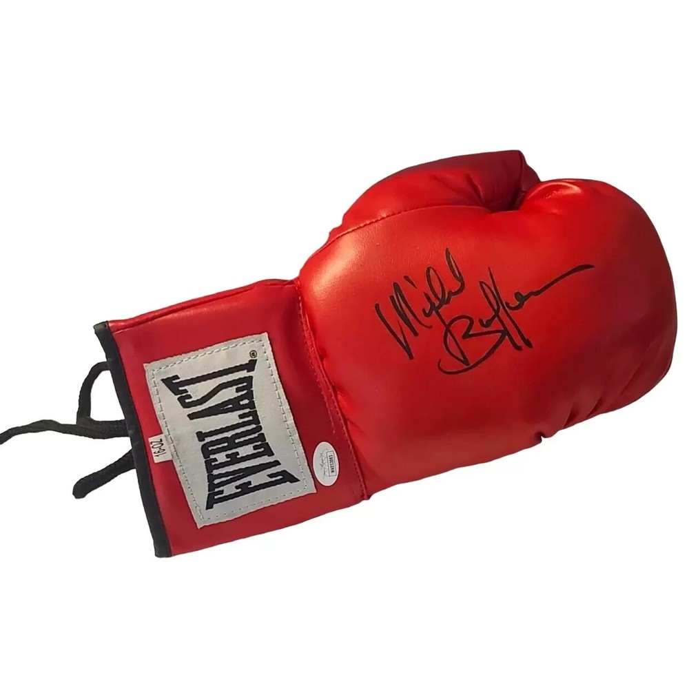 MICHAEL BUFFER ANNOUNCER SIGNED EVERLAST BOXING GLOVE JSA AUTO COA AUTHENTIC
