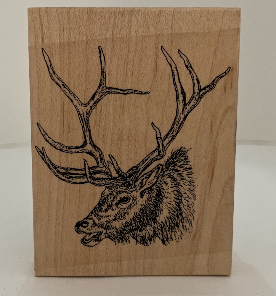 Abby Doodles Rubberstamps Elk Wood-image