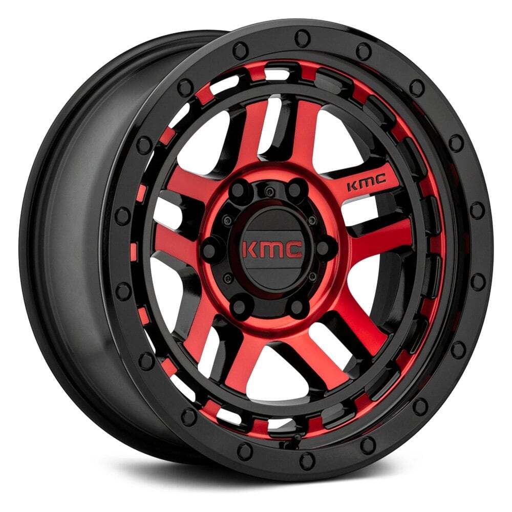 KMC KM540 RECON 17x9 Black Wheel -12 Offset 6x139.7 Bolt Pattern 106.1 Hub