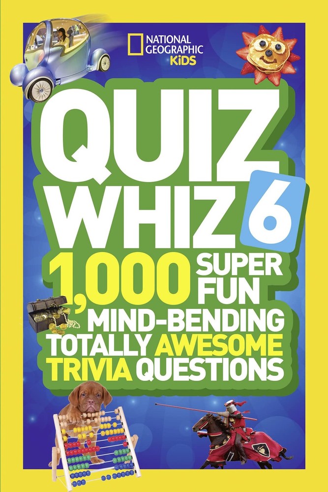 National Geographic Kids Quiz Whiz 6 – 1000 Fun Mind-Bending Trivia Questions-image