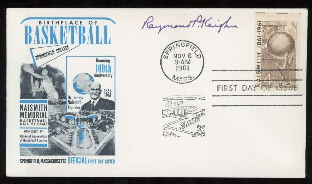 Raymond Kaighn PSA DNA Coa Signed 1961 FDC First Day Cover Cache Autograph