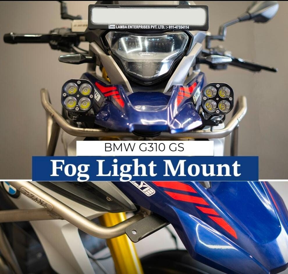 Black Fog Light Mount for BMW G310 GS
