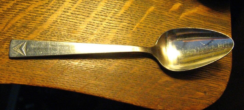 Vintage Delta Airlines Logo Teaspoon - Abco Stainless Steel Silverware Spoon  -image