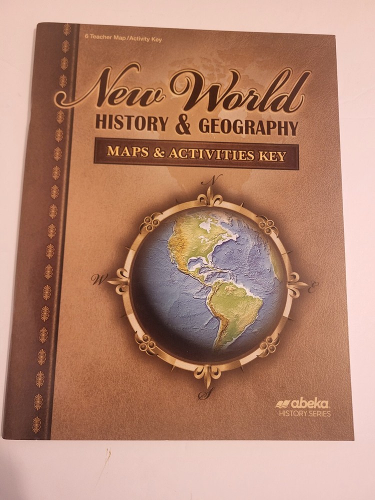 Abeka Grade 6 New World History Geography Maps Activities Teacher Key 4th Edition-image
