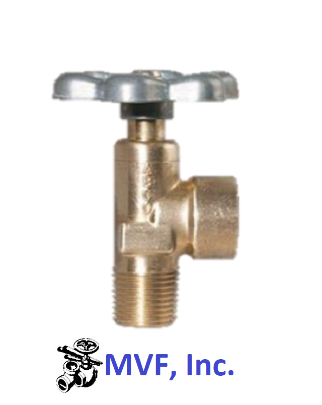 Abco 3/8 Female NPT x 3/8 Male NPT High Flow Oil Tank Rising Stem Valve 1W-66-image