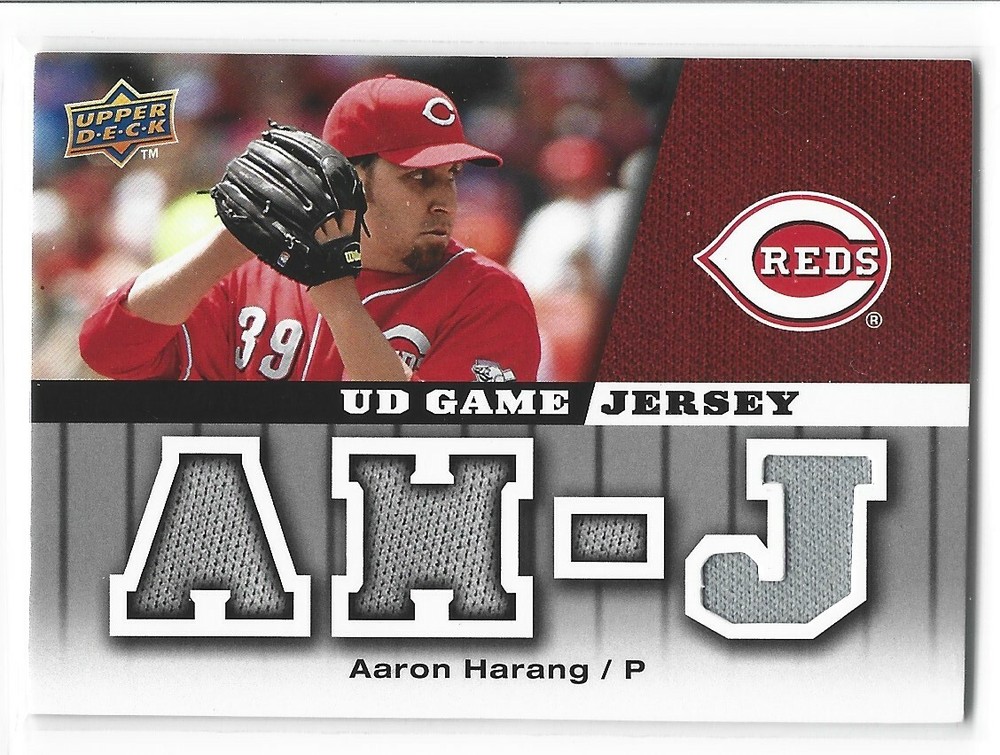 2009 Upper Deck Aaron Harang Game-Used Reds Jersey O1-image