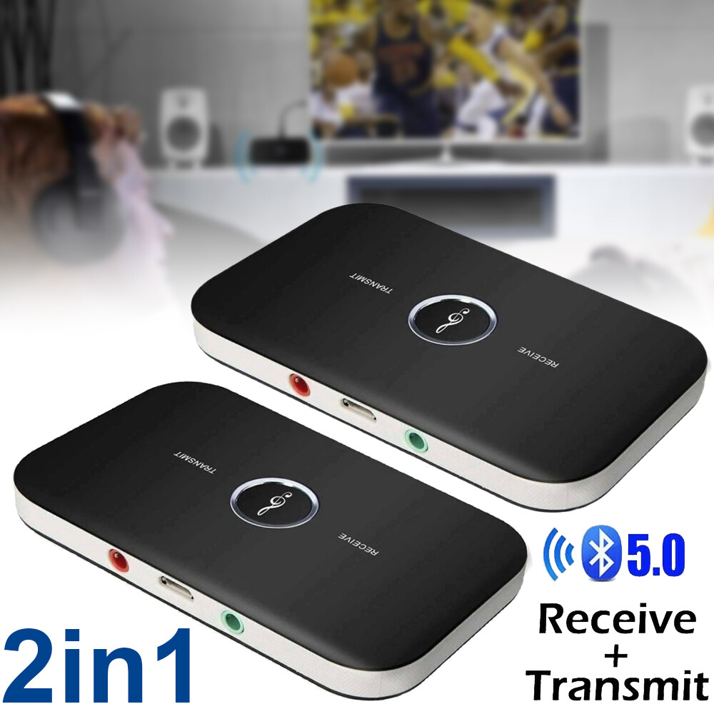 2IN1 Wireless Bluetooth 5.0 Receiver Transmitter RCA to 3.5mm Aux Audio Adapter
