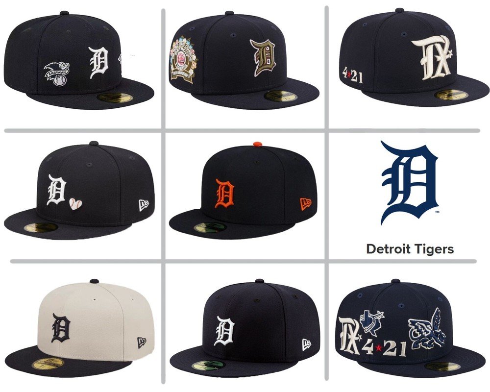 2024 New MLB Detroit Tigers New Era 59FIFTY Size Cap