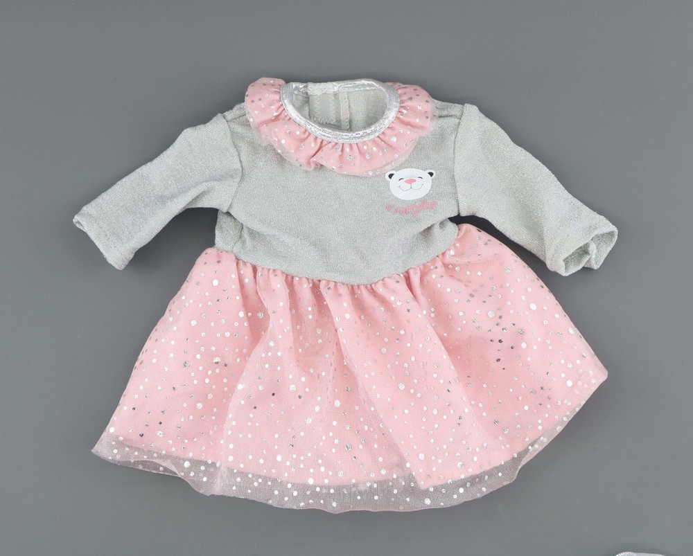 Light pink & gray dress fits 14.5'' American girl doll clothes