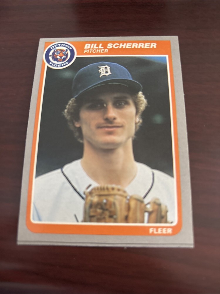 1985 Fleer - #22 Bill Scherrer Detroit Tigers