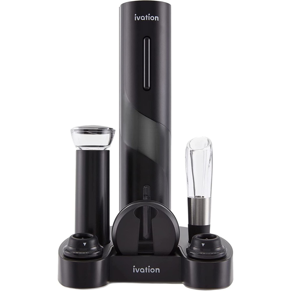 Ivation 7-Piece Electric Wine Opener Gift Set with Accessories