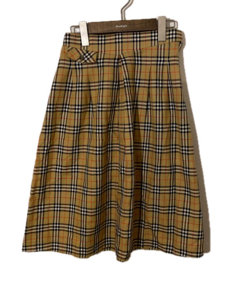 Handmade Vintage Skirt Nova Plaid Burberry Fabric