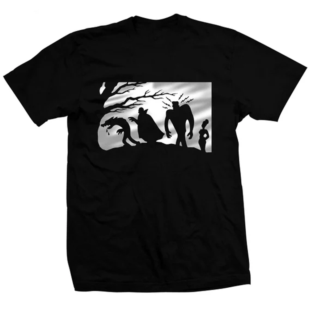 happy halloween Abbott & Costello black T-shirt short sleeve All sizes JY130-image