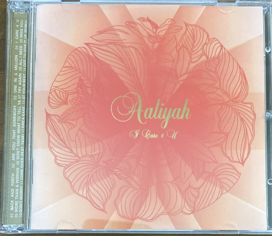 Aaliyah - I Care 4 U - 2 Disc Set CD/DVD (Universal, 2002) Free Ship New Case-image