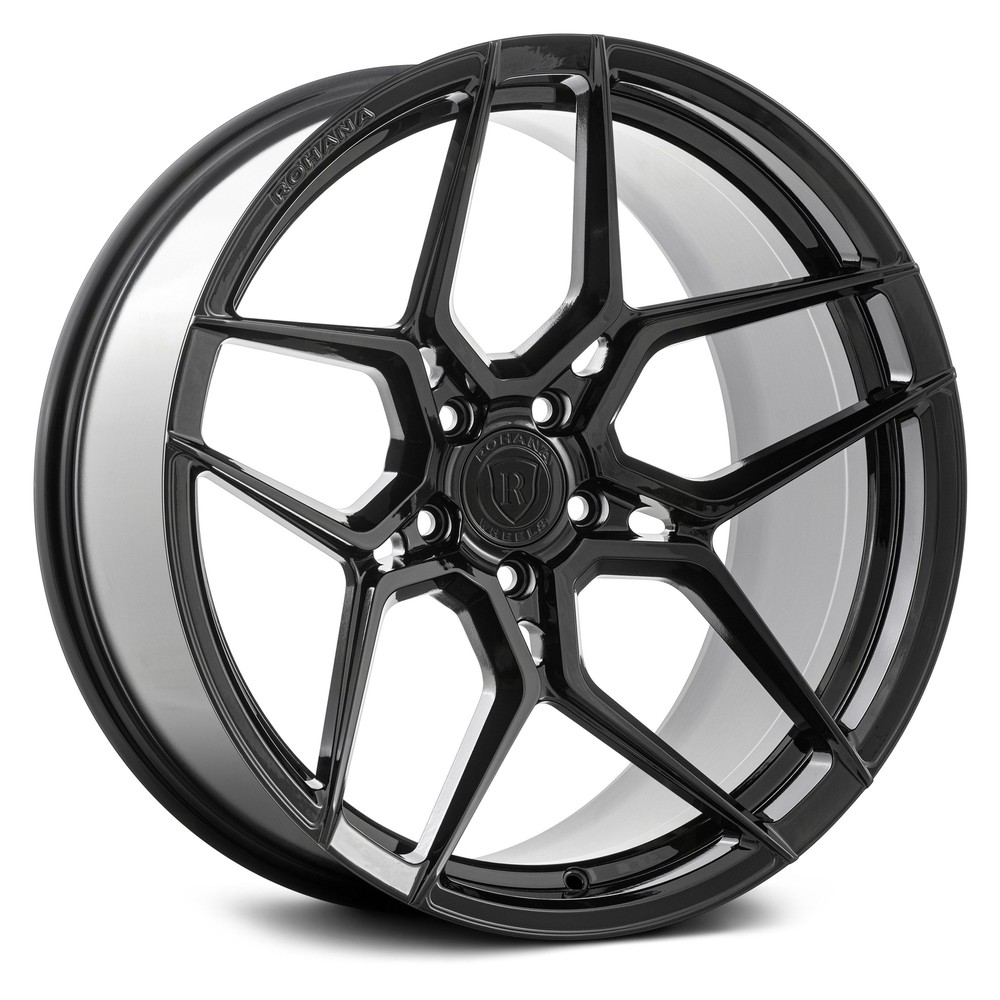 Rohana RFX11 Wheels 22x10.5 (30, 5x127, 71.5) Black Rims Set of 4