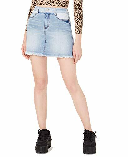 Womens Skirts Dollhouse Size 28/7 Light Wash Mini-Skirt