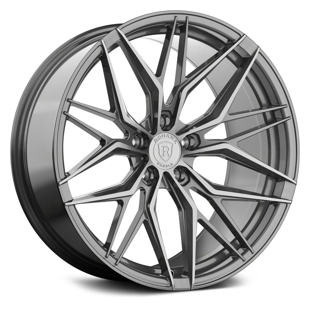 Rohana RFX17 21x10.5 Titanium Wheel 5x120.65 35 Offset 74.1 Hub
