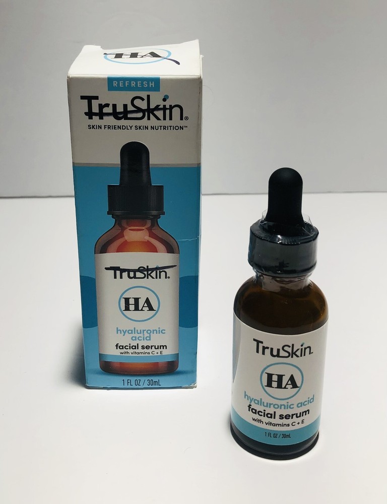 TruSkin Hyaluronic Acid Serum for Face + 7 Ultra Hydrating Ingredients New