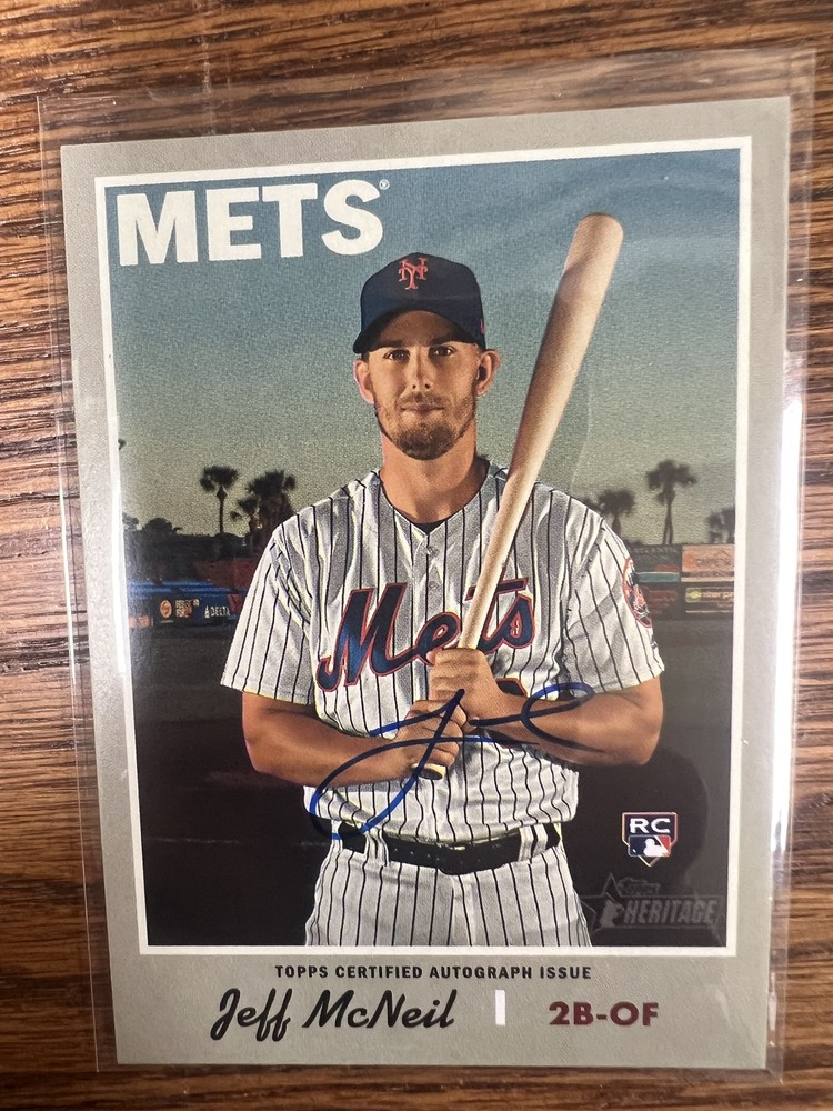 2019 Topps Heritage #ROA-JM Jeff McNeil Real One High Number Autographs