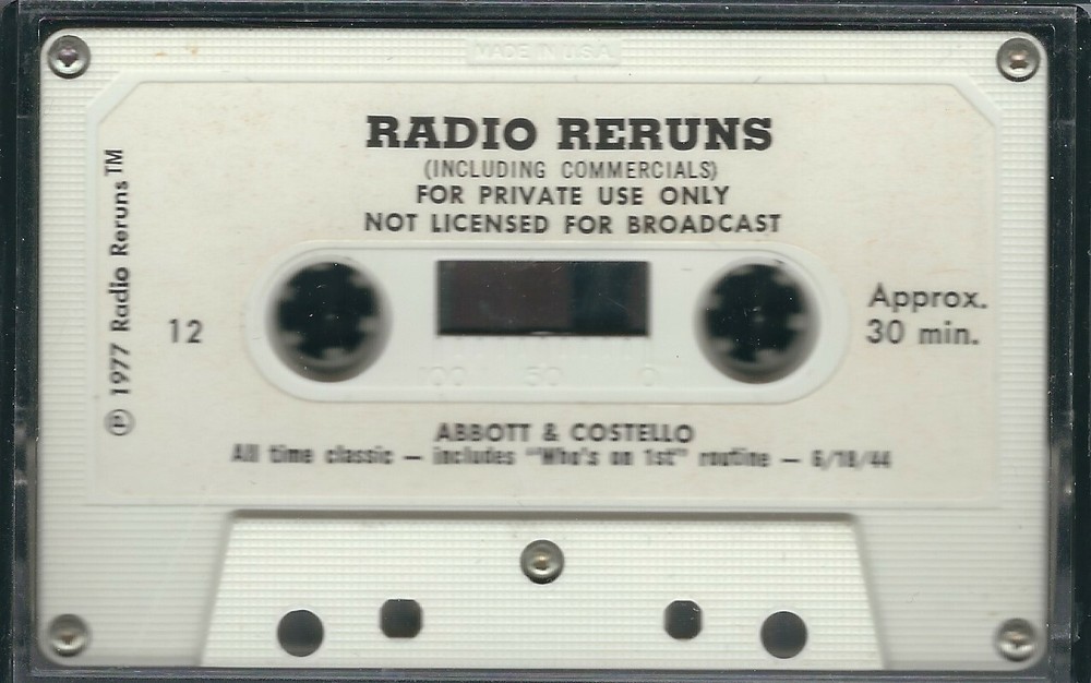 Radio Reruns: NEW Abbott & Costello-Who's on 1st, The Shadow-Death From The Deep-image