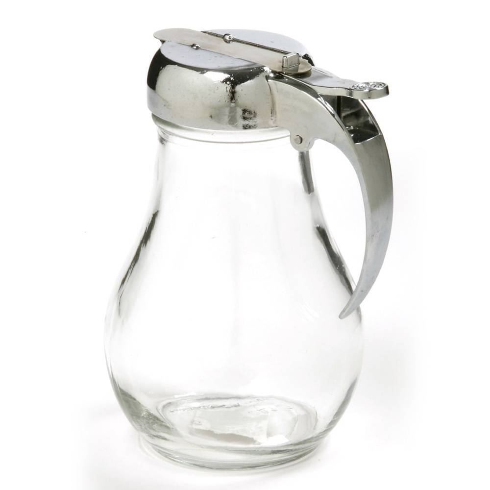 Norpro Clear Glass Honey and Syrup Dispenser Tear Drop Shape 12 Oz