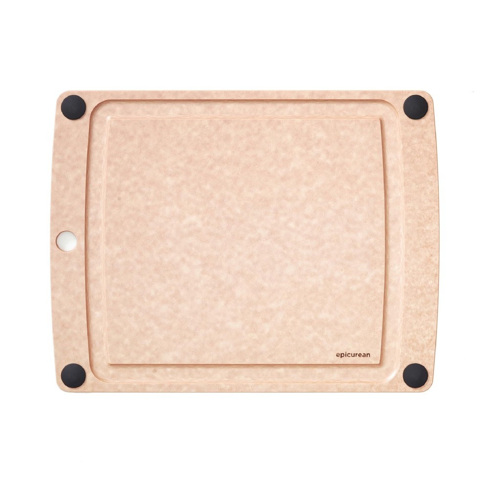 All-In-Cutting Board with Non-Slip Feet and Juice Groove, 14.5