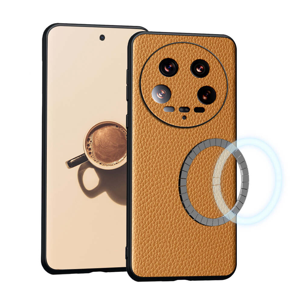 Genuine Leather MagSafe Case for Xiaomi Shockproof Slim