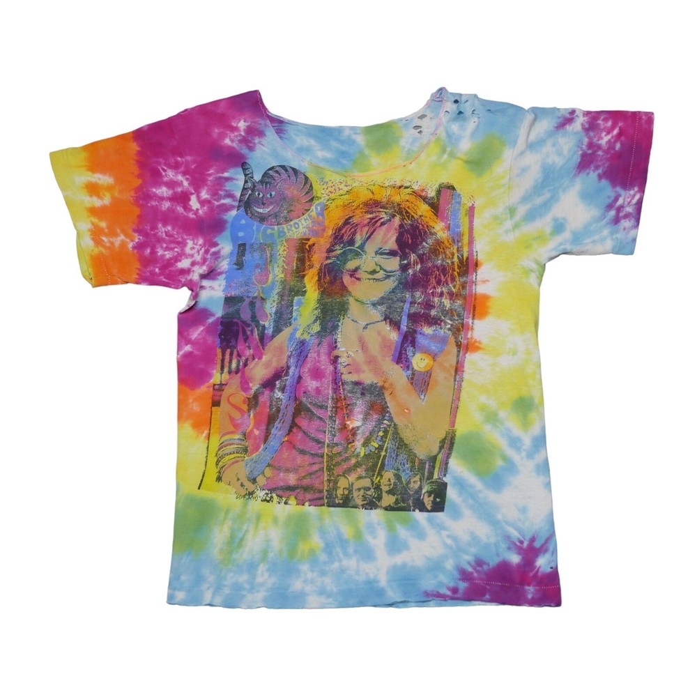 Vintage Janis Joplin Big Brother And The Holding Company Thrashed Band Shirt 80s