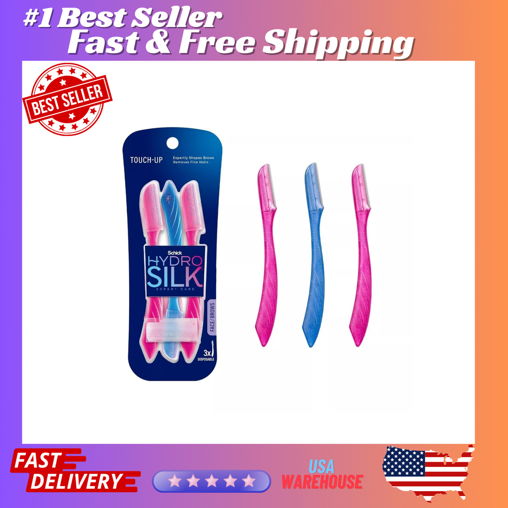 Schick Hydro Silk Touch-Up Dermaplaning Tool with Precision Cover