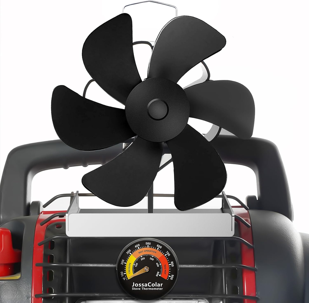 Wood Stove Fan for Buddy Heater, Heat Powered Fireplace Fan Thermoelectric Therm