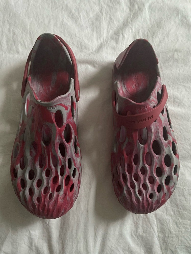 Merrell Womens Hydro Moc Pink Gray Clogs Hiking Croc Shoes Sandals Size 10.5