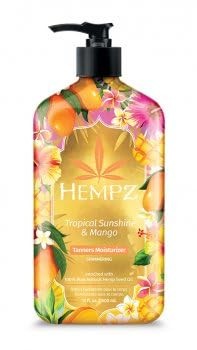 Hempz Tropical Sunshine Mango Tanner Moisturizer with Shimmer 17oz Limited Edition
