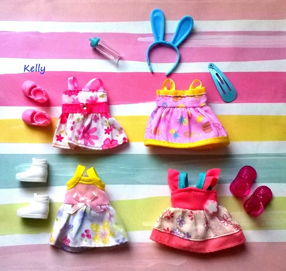 Kelly doll clothes dresses fashion and shoes lot#1D