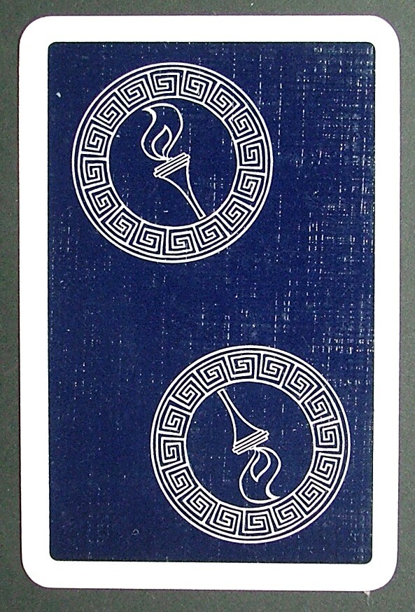1 x Joker playing card single swap Torch Greek design Olympic AD 352