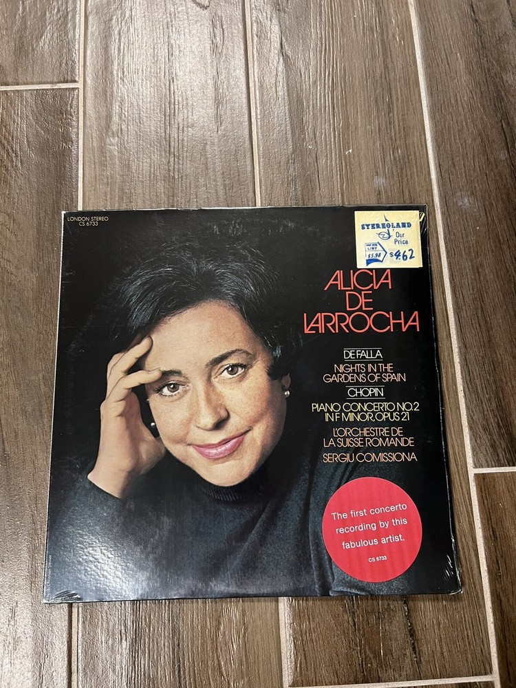 ‎Alicia de Larrocha - Piano Vinyl LP De Falla Chopin London NEW SEALED