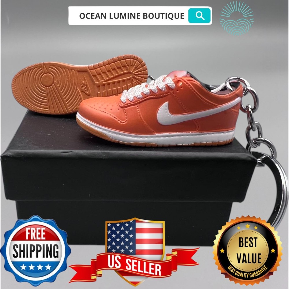SB DUNK 3D Mini Sneaker Keychain, Jordan Sneaker Collectible, Box Options