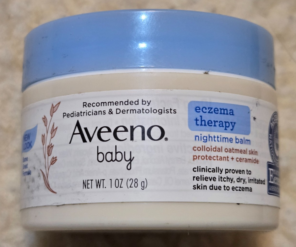 New Aveeno Baby Eczema Therapy Nighttime Balm 1 oz - EXP 12/25
