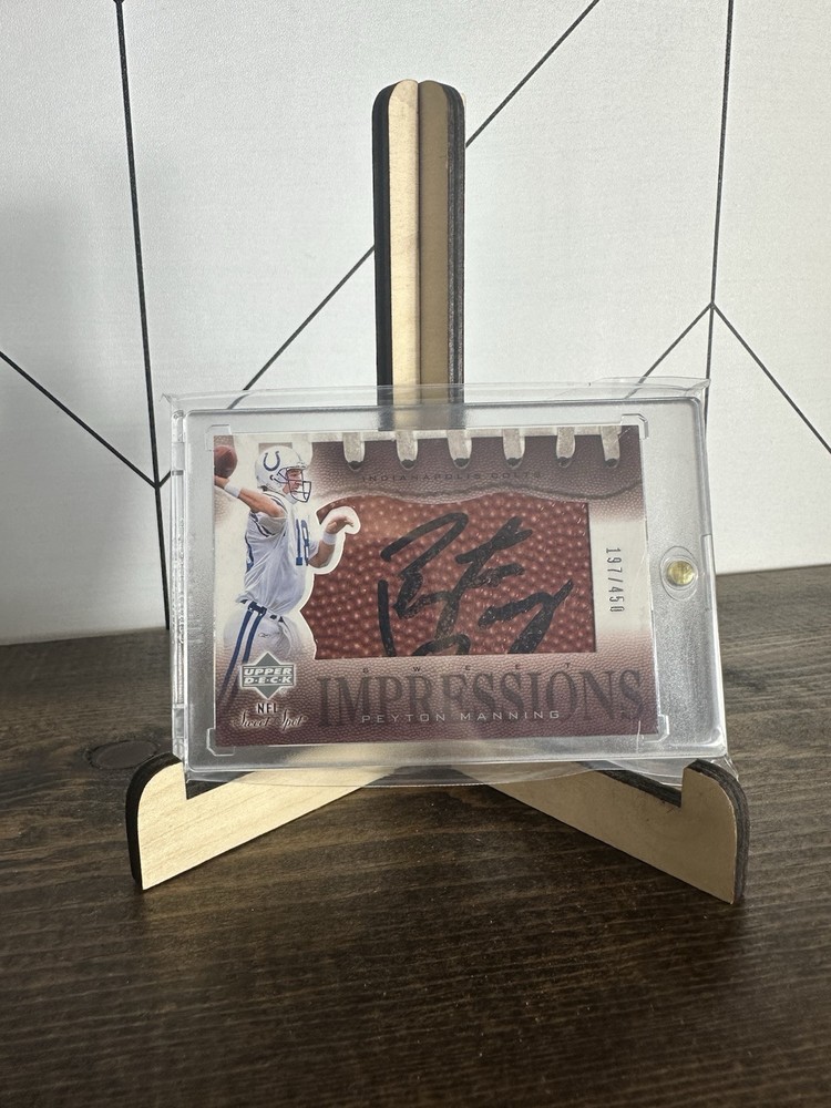 2002 Upper Deck Sweet Spot - Sweet Impressions Peyton Manning #SI-PM1 /450 (AU)