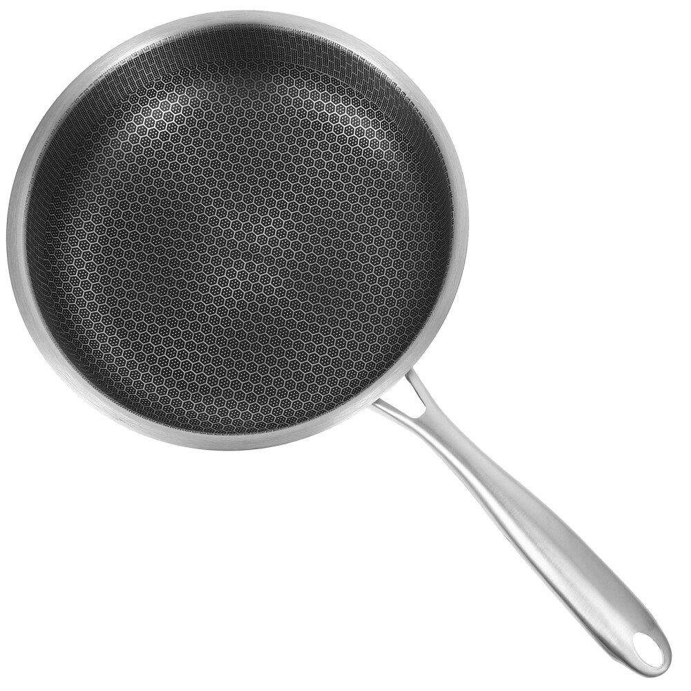 Frying Pans Nonstick Hybrid Honeycomb Wok Stainless Steel Omelette