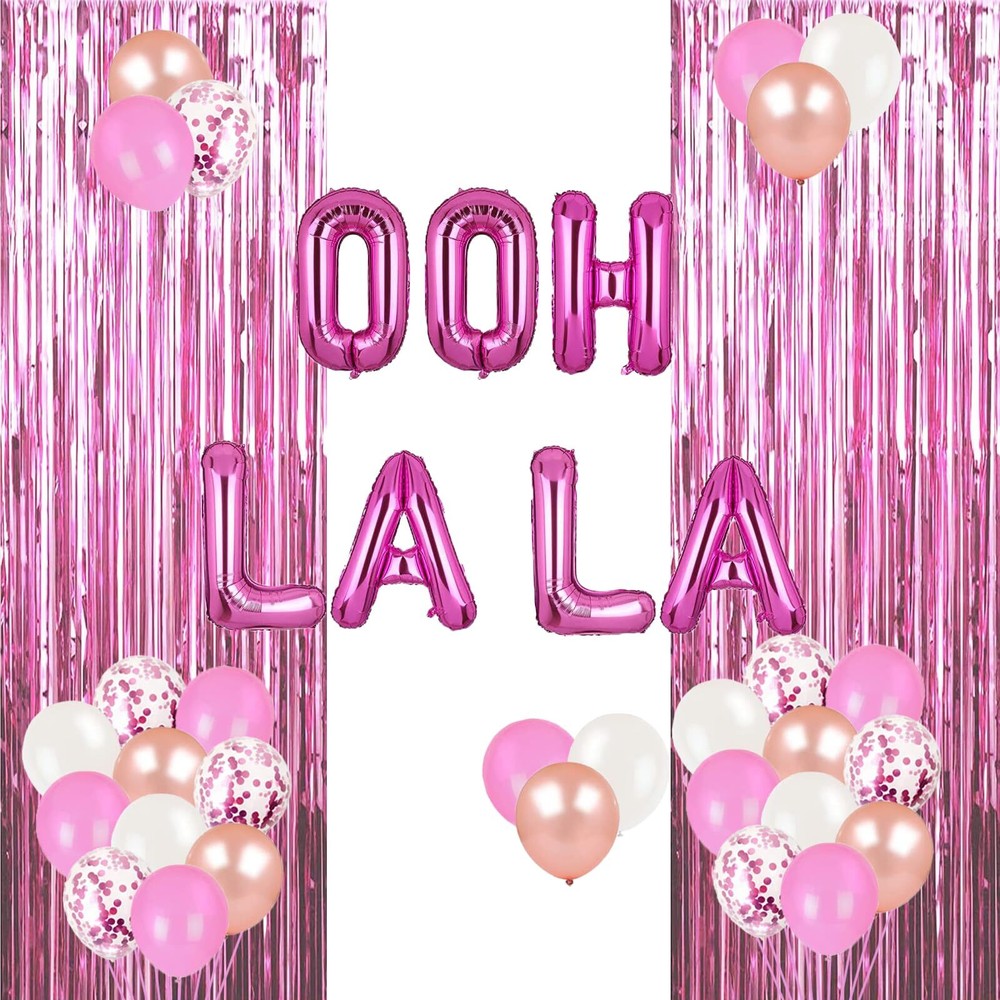 Lingerie Party Decorations Pink Lingerie Ooh La La Balloons Lingerie Shower D...